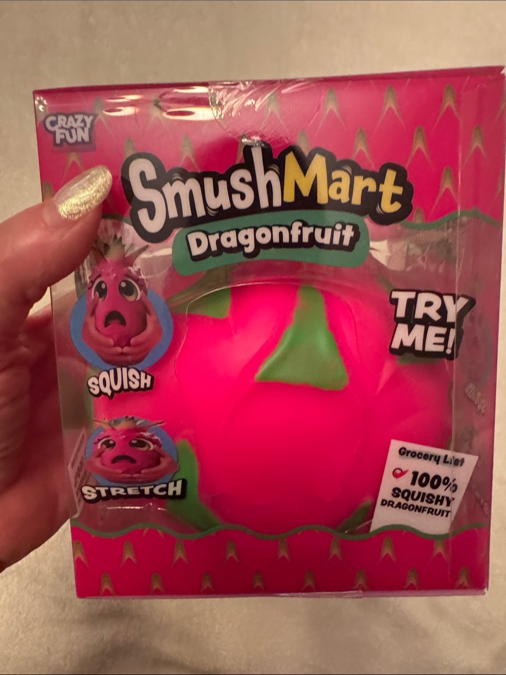 SmushMart Giant Dragonfruit Squishy Toy
